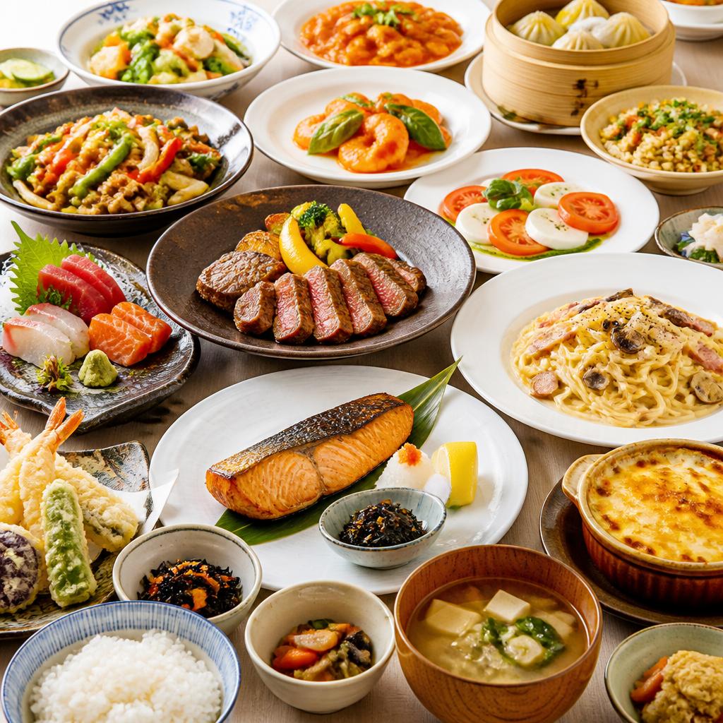 多彩なメニューで飽きない食卓