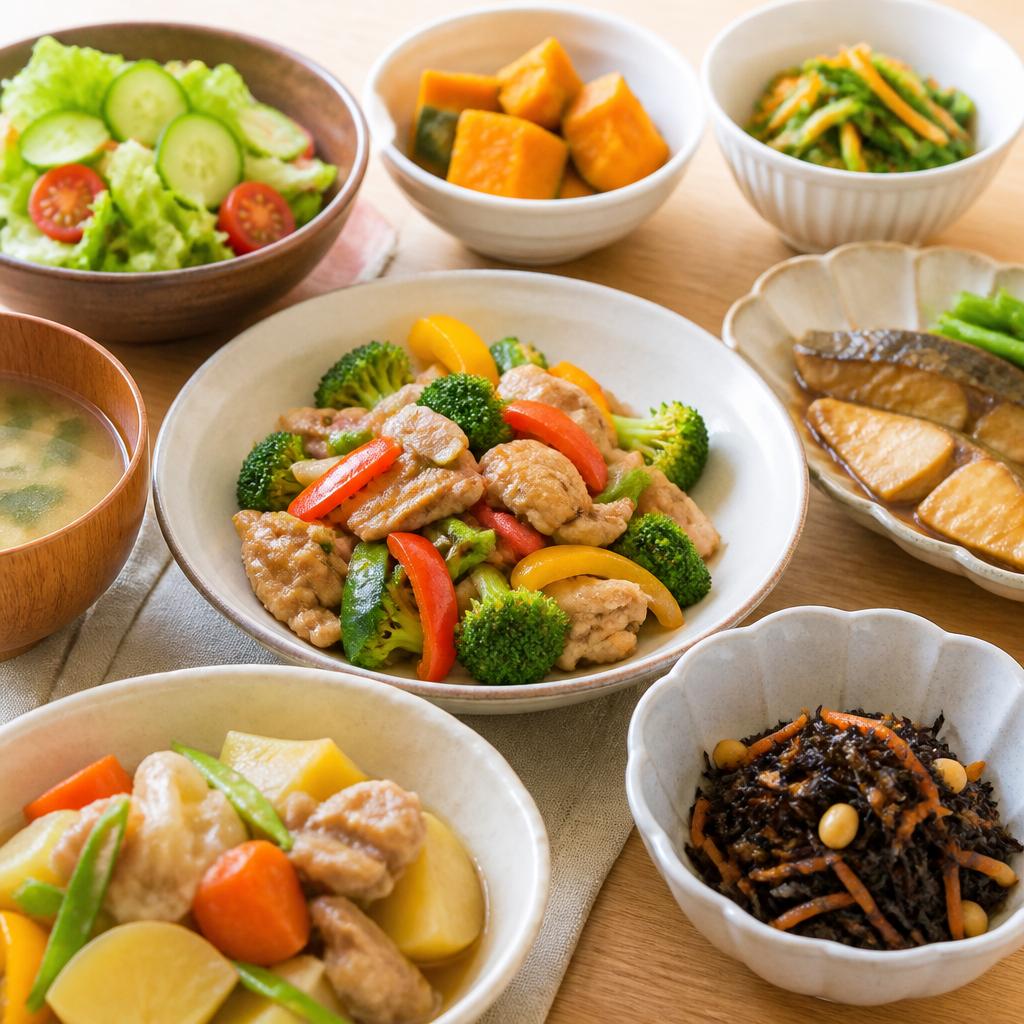栄養バランスの取れた家庭料理